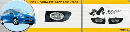 White Fog Lamp Driving Light H11 for Honda Fit Jazz (2003-2007)