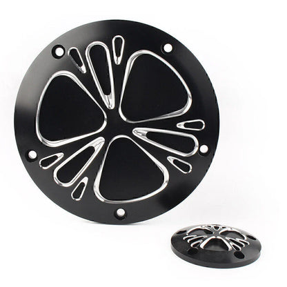 Black Clutch Timer & Point Covers for Harley Dyna, Softail, Sportster