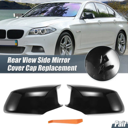 Rearview Mirror Cover Cap Gloss Black for BMW F10 F11 F18 528i 530i 535i 550i