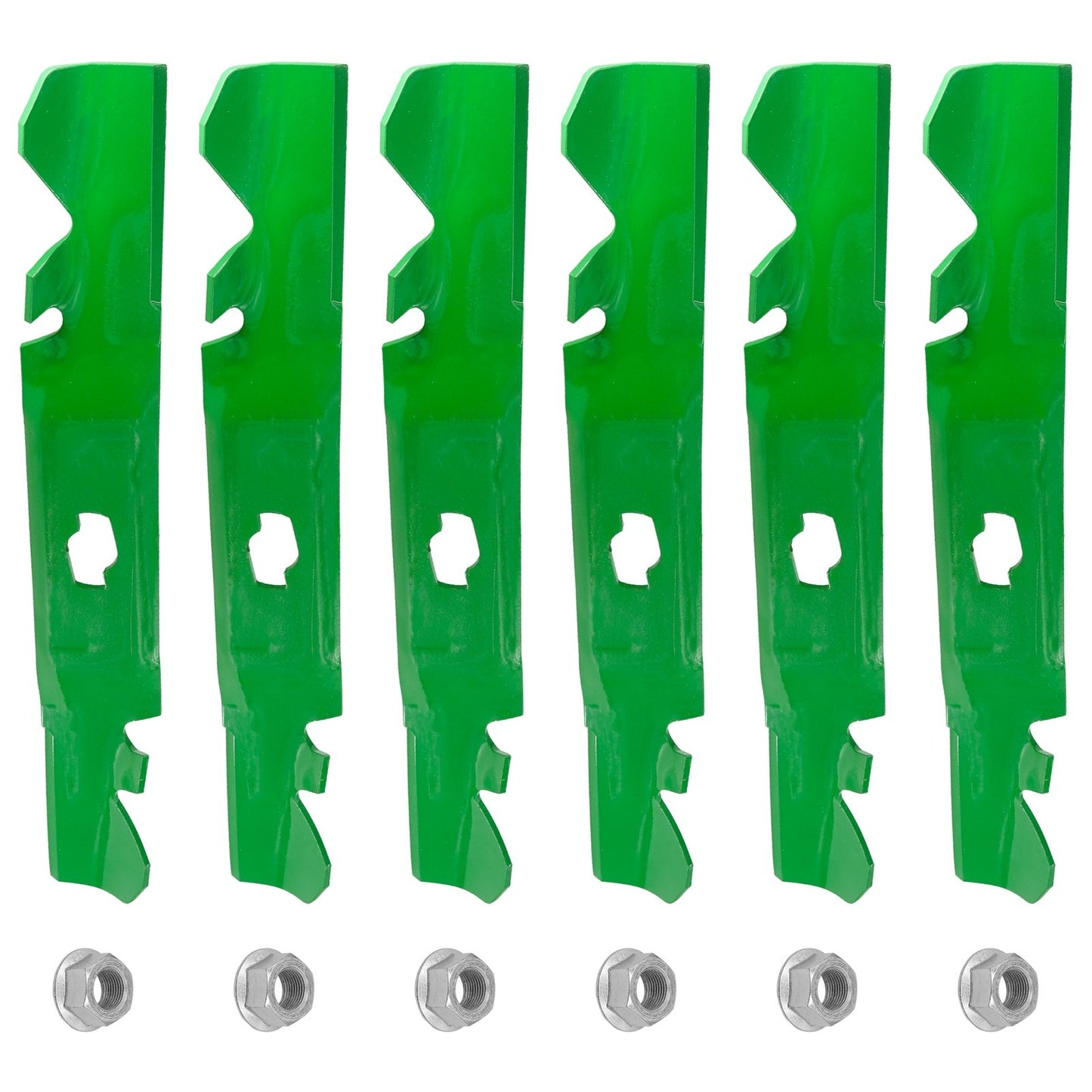 50 In Deck Blades Replacement with Nuts for Cub Cadet (2004–2010)