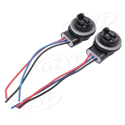 Turn Signal Light Socket Plug Adapter for 3156 3157 Bulb Lamp