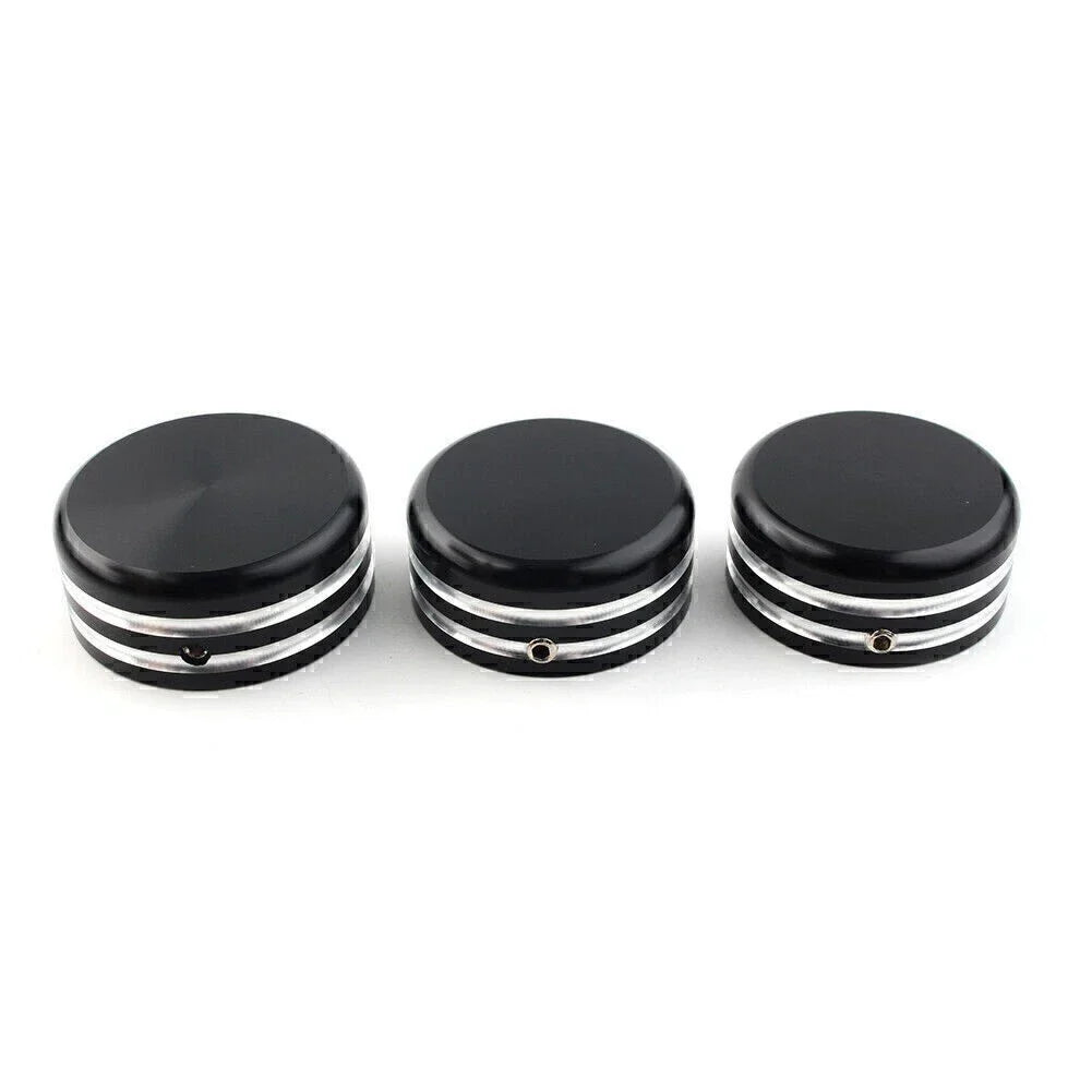 CNC Upper Fork Stem Nut Cover Black for Harley Sportster 883 (2004-2023)