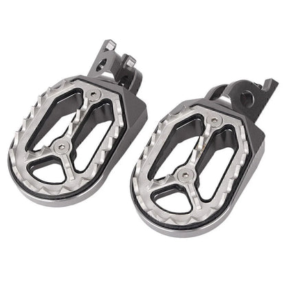 Grey Shark Teeth Racing Foot Pegs for Kawasaki KX250 KX450 (2008-2015)