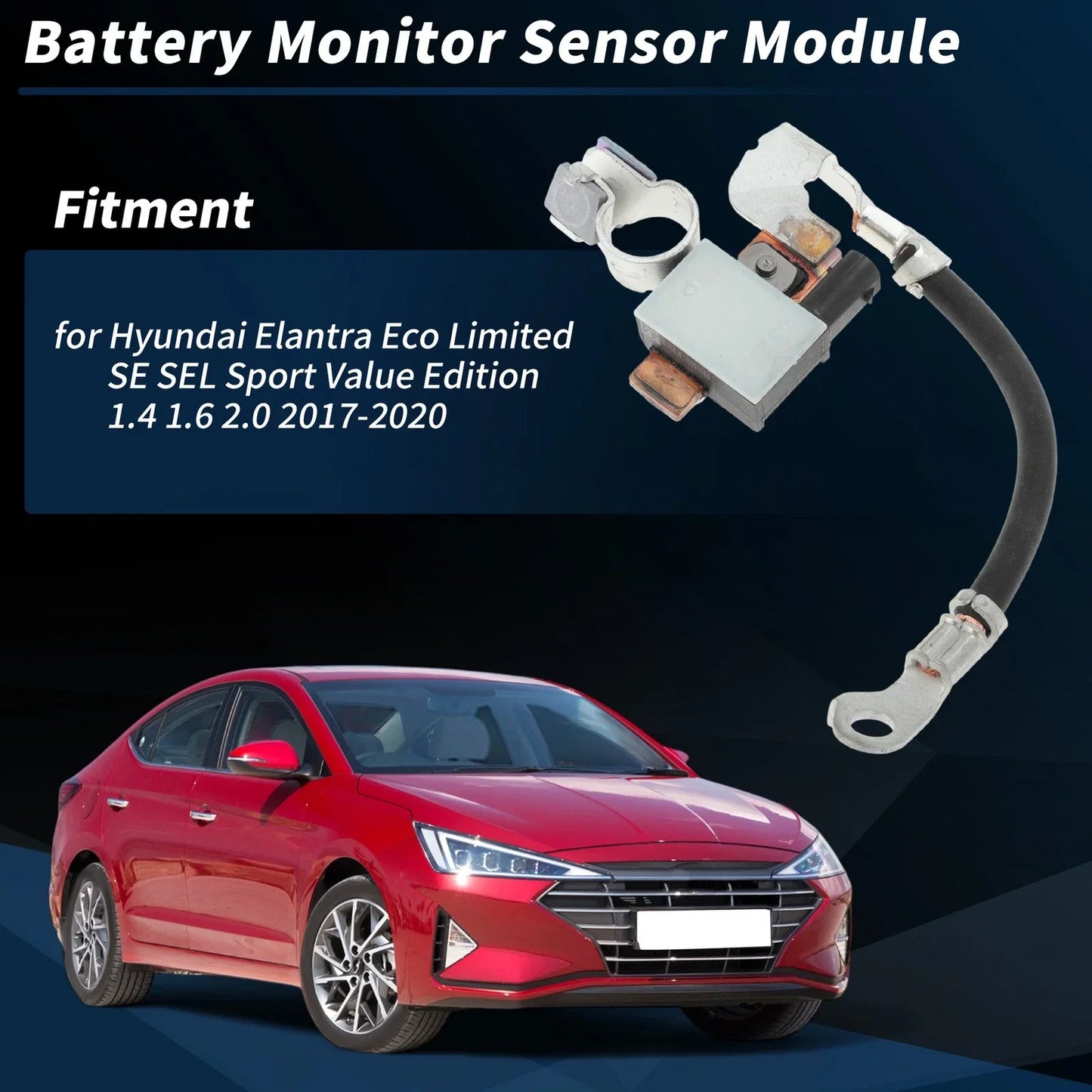 Battery Current Sensor for Hyundai Elantra 1.4L 1.6L 2.0L (2017-2020)