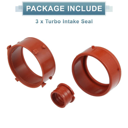 3 x Red Turbo Intake Seals for Mercedes-Benz R320 (2007-2008)