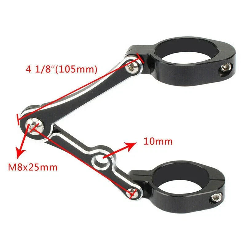 39mm-41mm Motorcycle Headlight Fork Tube Bracket Mount for Make & Model