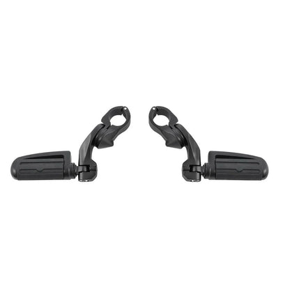 Matte Black 32mm Short Angled Highway Bar Engine Guard Pegs Mounts Footpegs