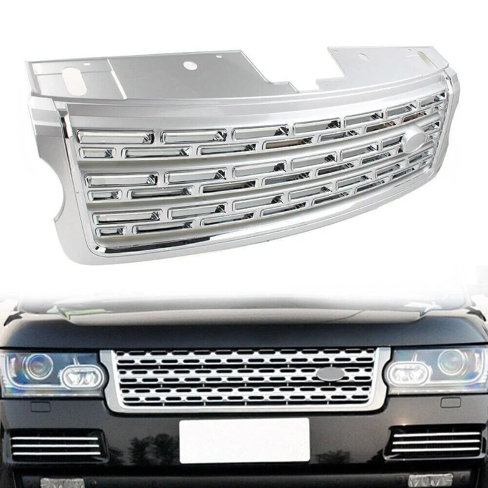 Silver Front Bumper Upper Grille for Land Rover Range Rover (2013-2017)