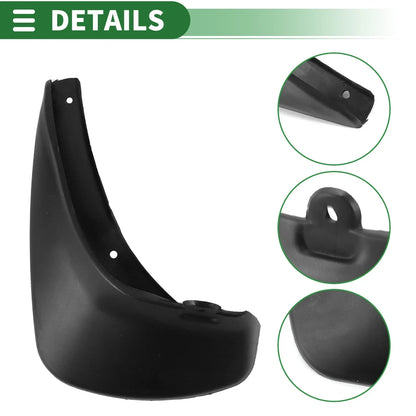 Mud Flaps Splash Guards for Hyundai Accent (2007-2010) with Mount Accessories