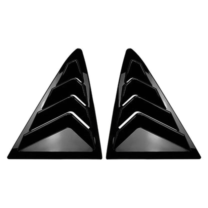 Glossy Black Rear Window Louver Cover for Ford Fiesta (2018-2024)