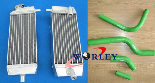 Aluminum Radiator + Hose for Kawasaki KX250F KXF250, Suzuki RMZ250 (2004)