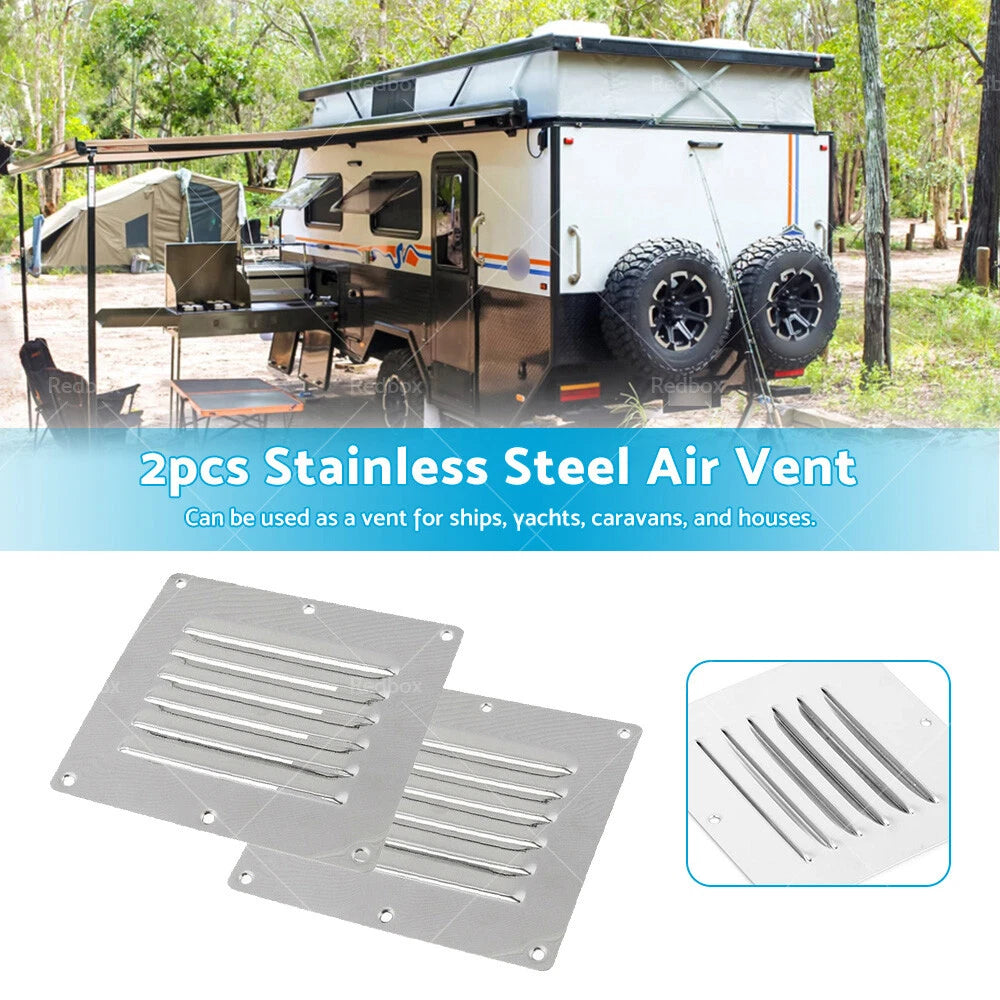 Stainless Steel Rectangular Air Vents for Caravan Boat Home