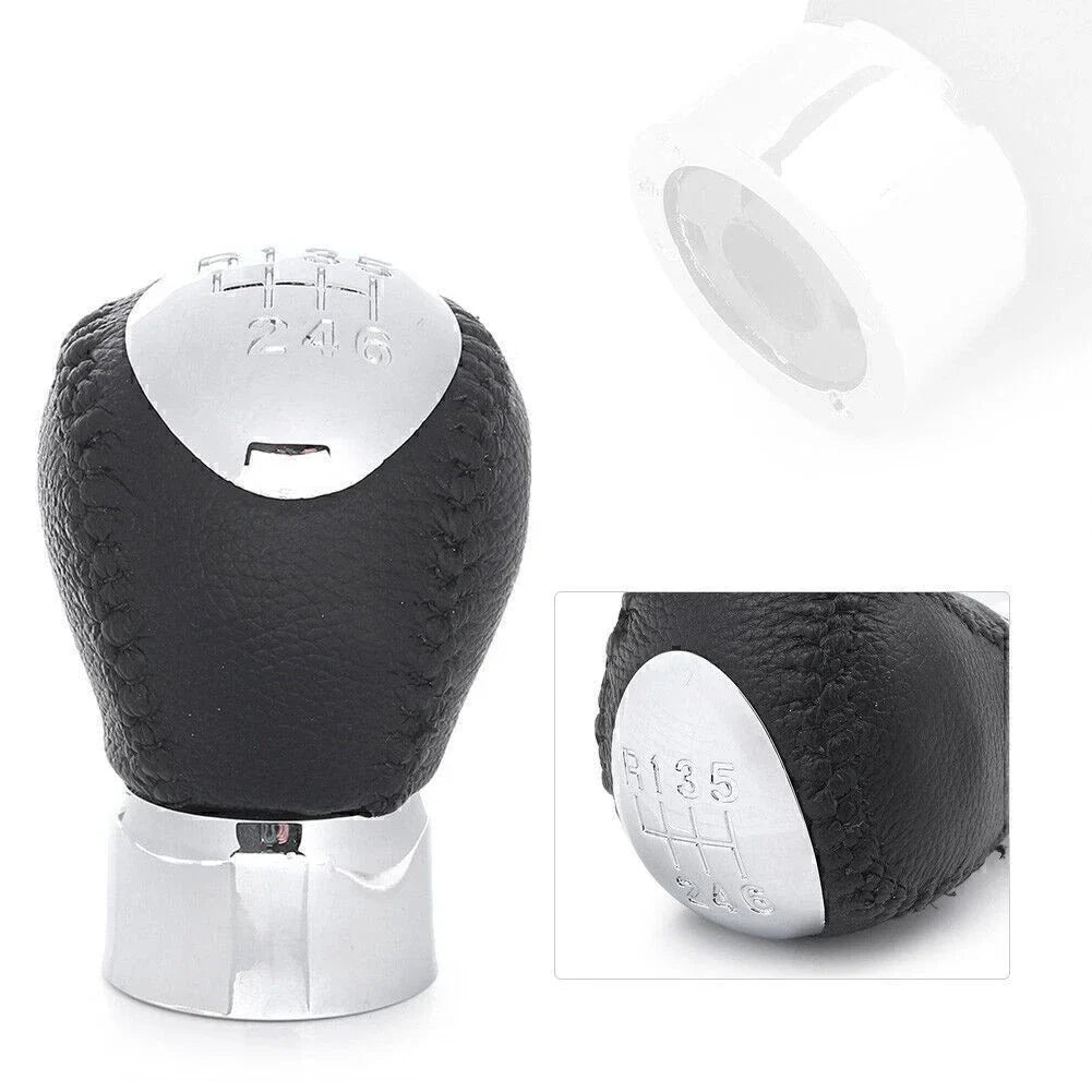 Leather Rear Shift Knob Gear Manual Shifter 6 Speed for Mazda 3 5 6 CX-5