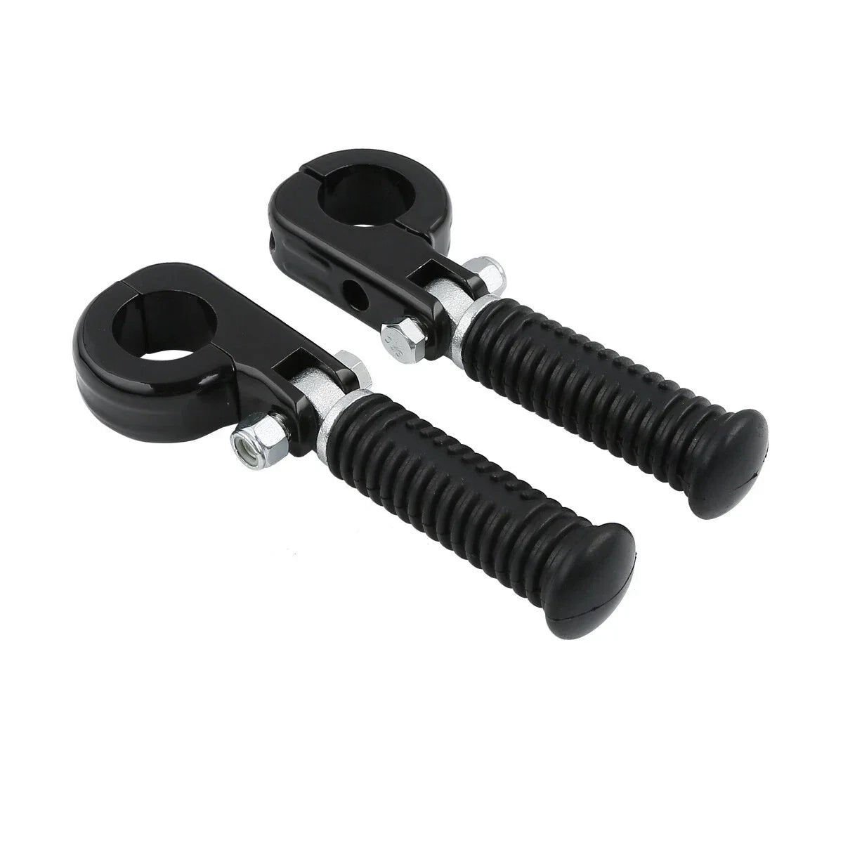 1 1/4" Black Highway Engine Guards Crash Bar Foot Pegs