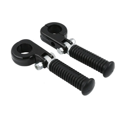 1 1/4" Black Highway Engine Guards Crash Bar Foot Pegs
