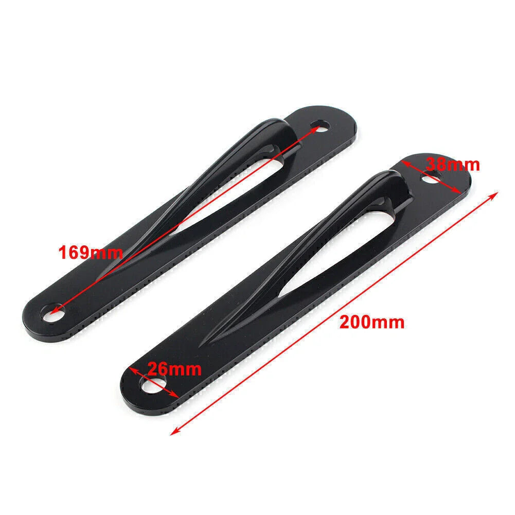 Black Custom Tie-Down Brackets for Harley Touring Ultra Limited (2014-2023)