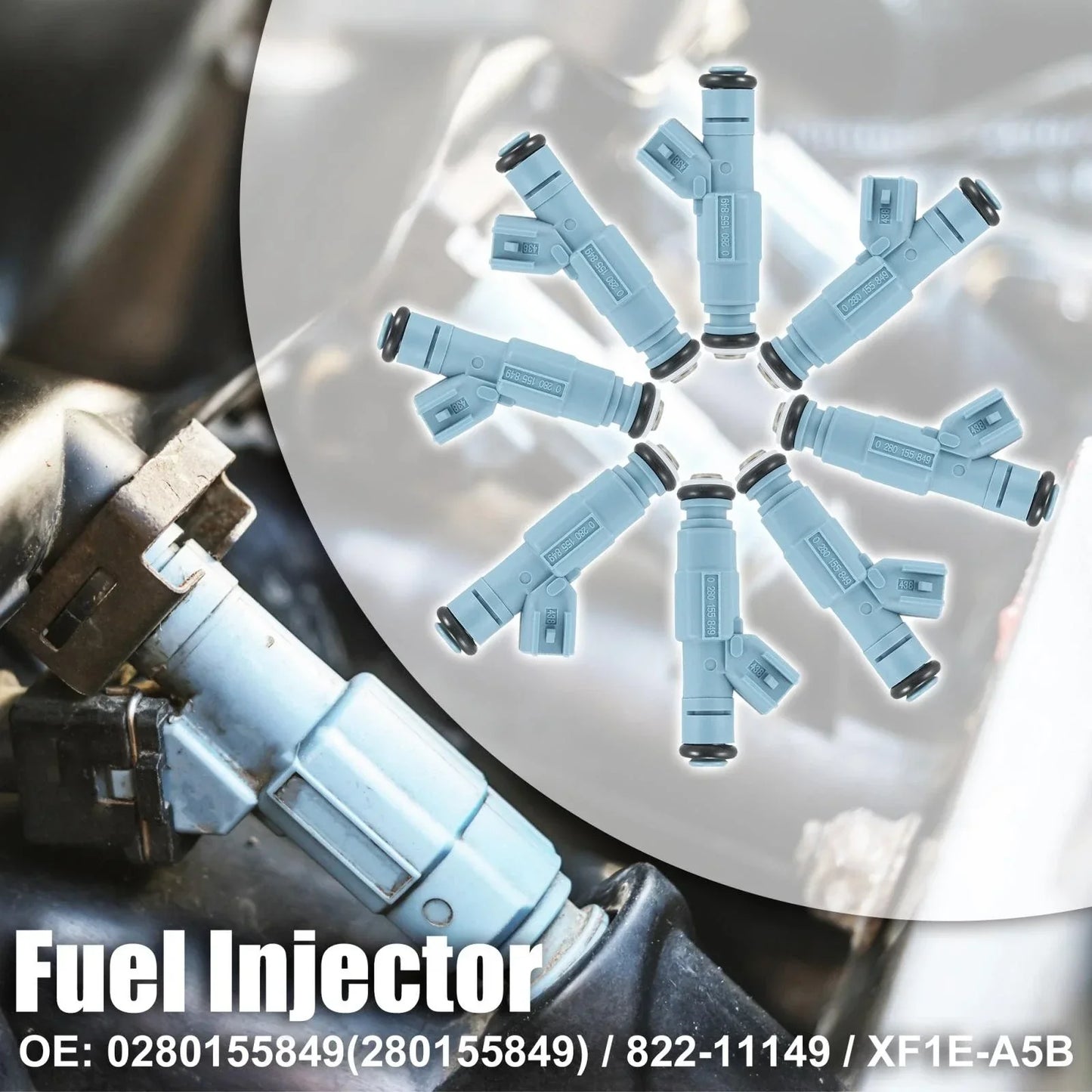 8 Pcs Fuel Injectors Nozzle for Dodge Durango Dakota 4.7L (2000-2004)