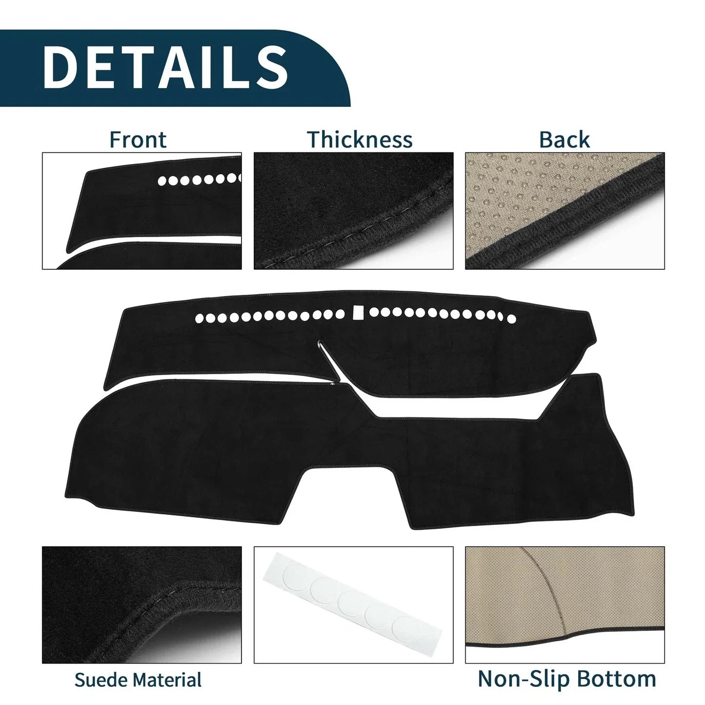 Dashboard Cover Mat for Honda FREED GB5/6/7/8 (2016-2024) Black Protector Pad