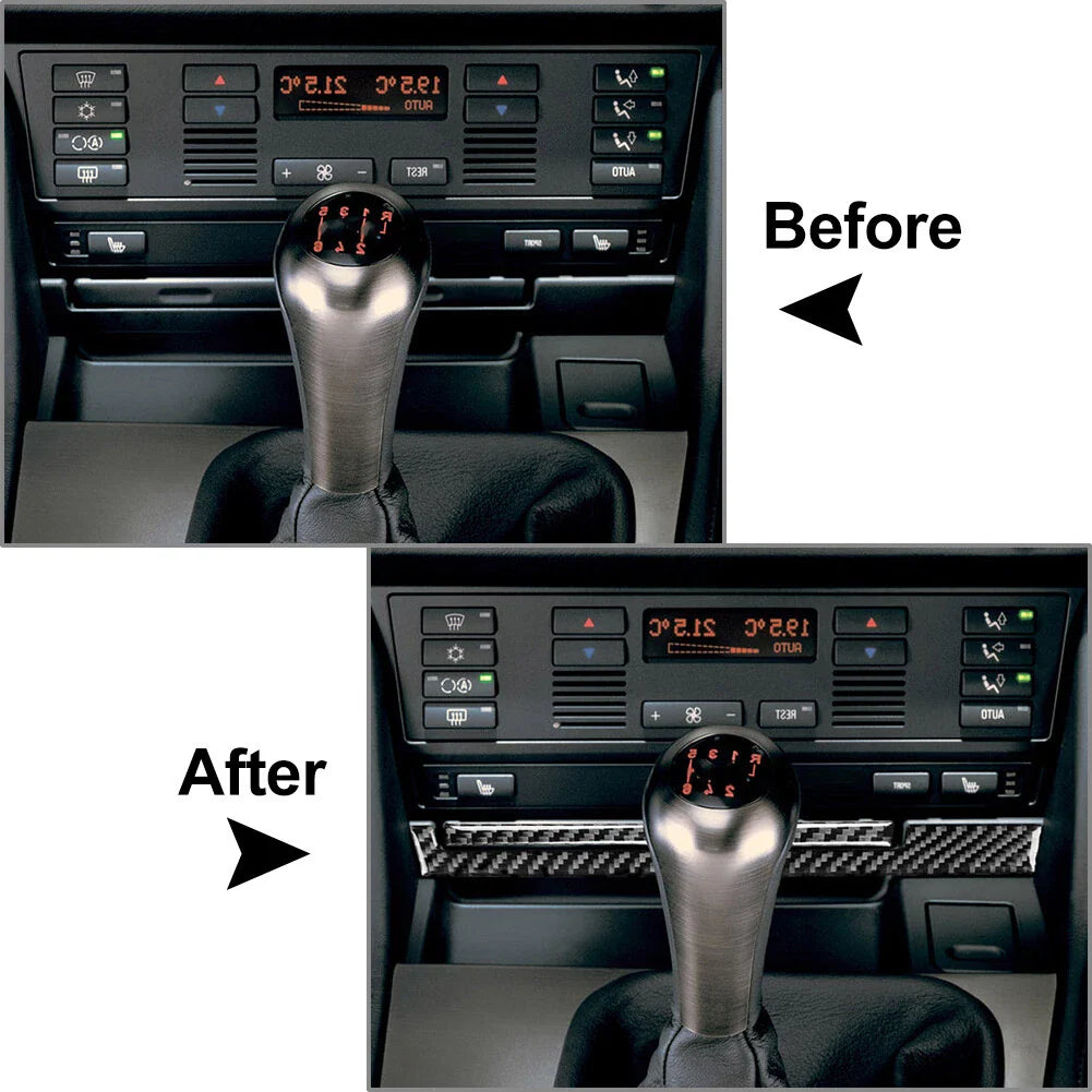 Carbon Fiber Cup Holder Cover Trim for BMW 5 Series M5 (1998-2003)