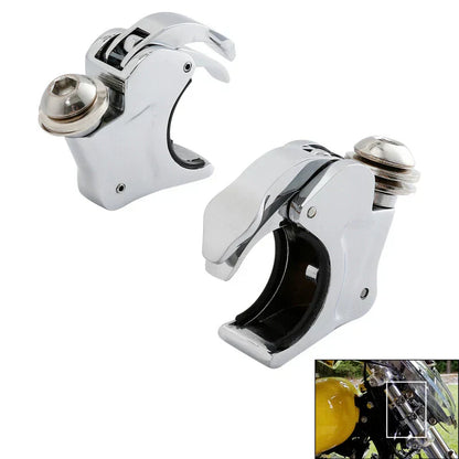 4PCS 39mm Front Fork Windscreen Clamps for Harley Sportster Dyna Super Glide