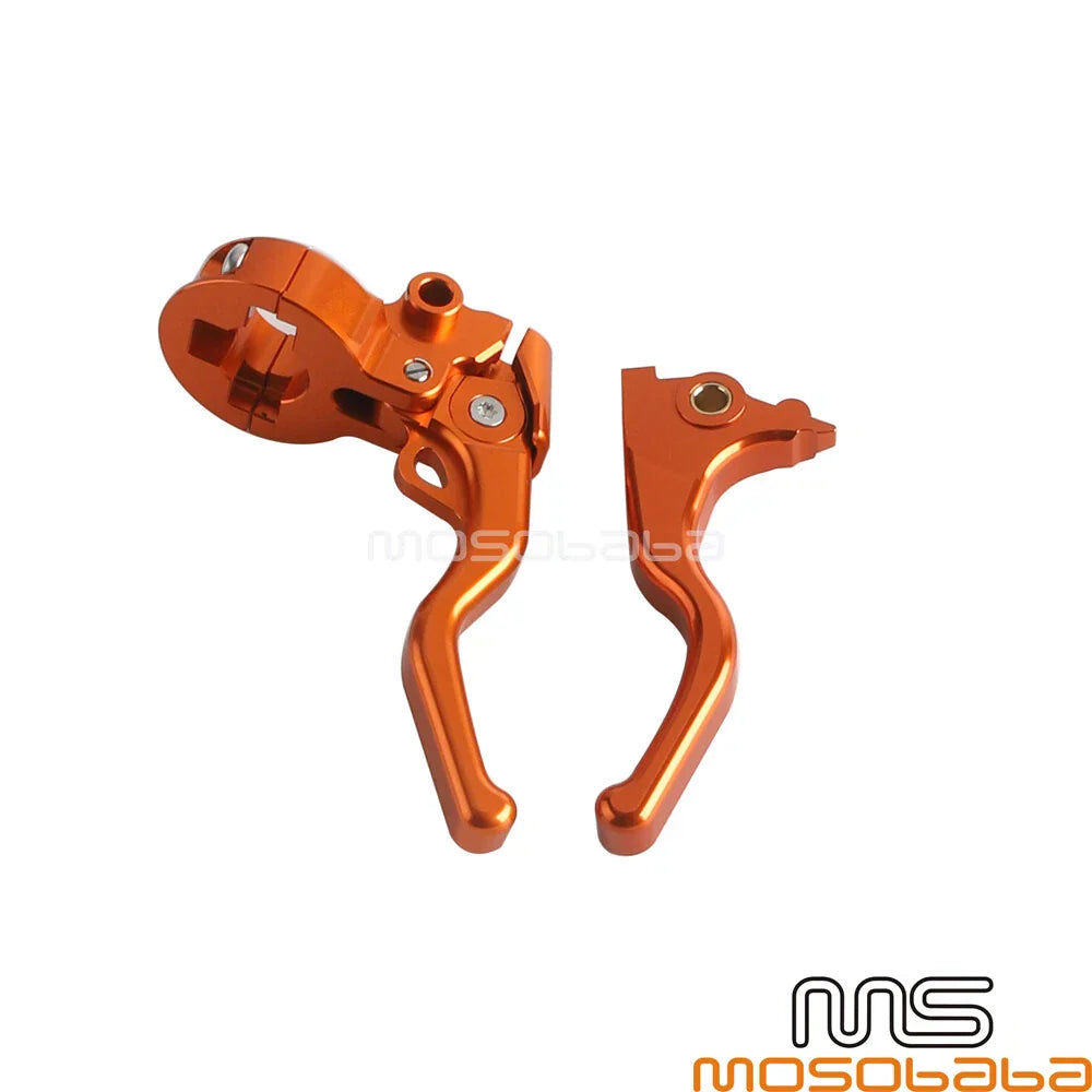 Orange Handlebar Hand Brake Clutch Lever Kit for Harley Iron 883 Roadster (2014-2022)