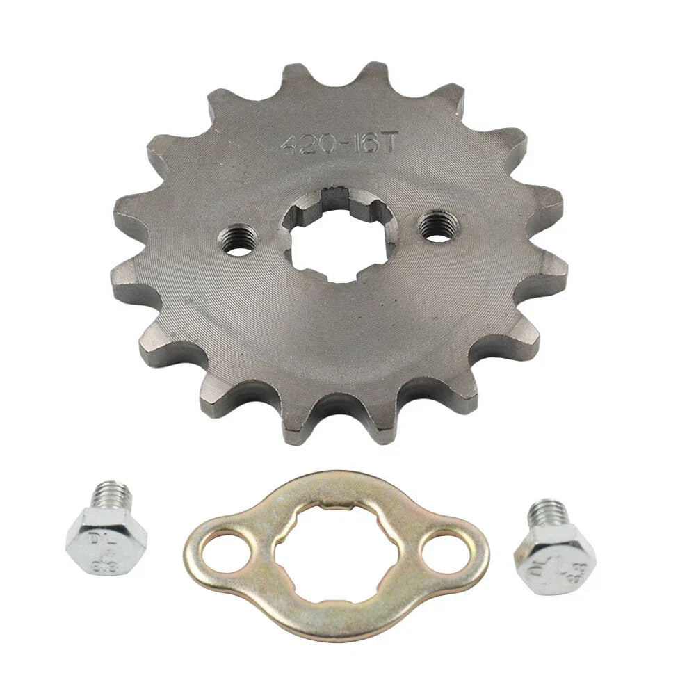 17mm 16T Front Sprocket for 50cc 70cc 90cc 110cc 125cc 140cc ATV Pit Bike