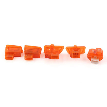 5Pcs Orange Turn Signal Headlight Ignition Horn Switch Caps for GY6 50-150cc