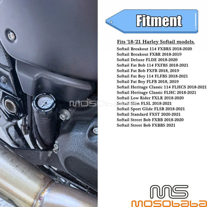 Oil Temp Dipstick Gauge for Harley Softail Sport Glide Fat Boy (2018-2021)