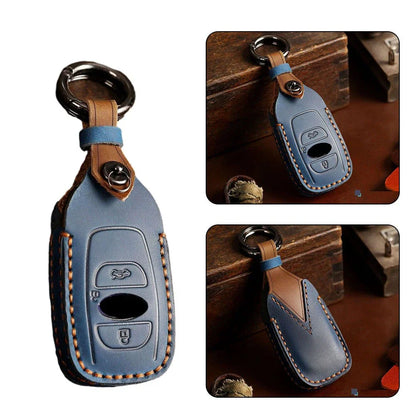 Anti-drop Car Key Cover Flip Key Case 3 Buttons for Cars