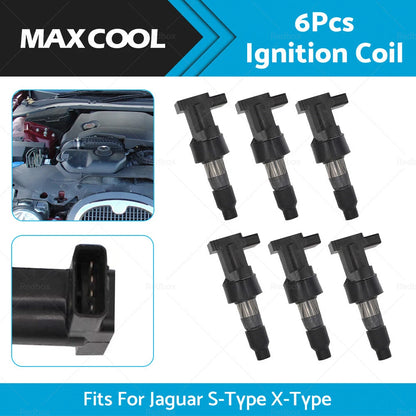 6 x Ignition Coils for Jaguar S-Type, X-Type 2.1L 2.5L 3.0L (2000-2008)