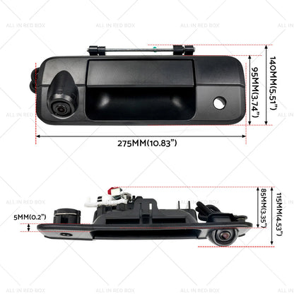 Tailgate Handle & Rear View Backup Camera for Toyota Tundra (2007-2014)