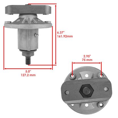 2 Spindle Assemblies Replacement for John Deere 42 44 46 48 Inch Deck (2000–2000)