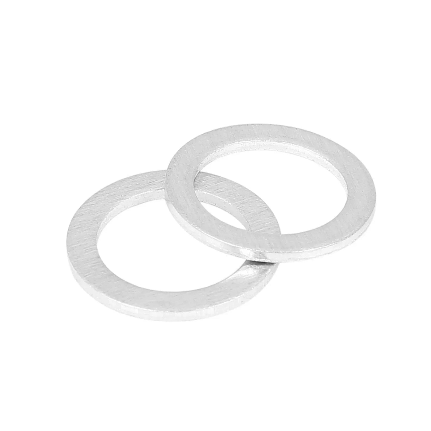 10 x M14 Silver Tone Oil Drain Plug Gaskets for Hyundai (21513-23001)