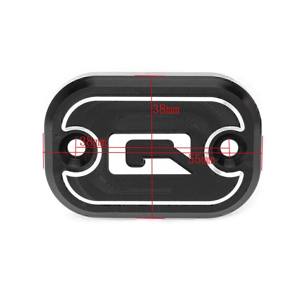 Black Front Brake Fluid Reservoir Cap Cover for YAMAHA QBIX 125 (2017-2018)