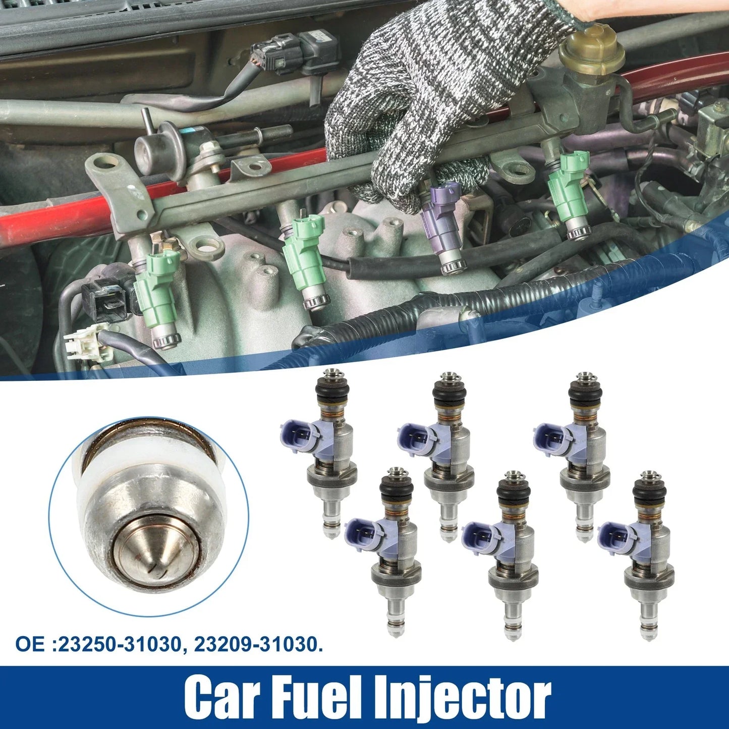 6 x Fuel Injector Nozzles for Lexus GS350 (2007-2015)