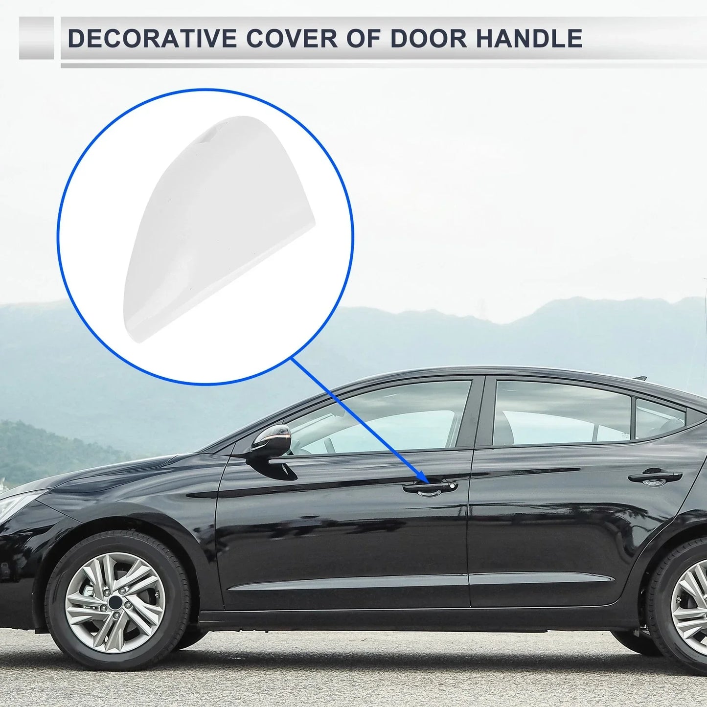 Front Left Door Handle Cover for Hyundai Elantra MK7 (2020-2023)