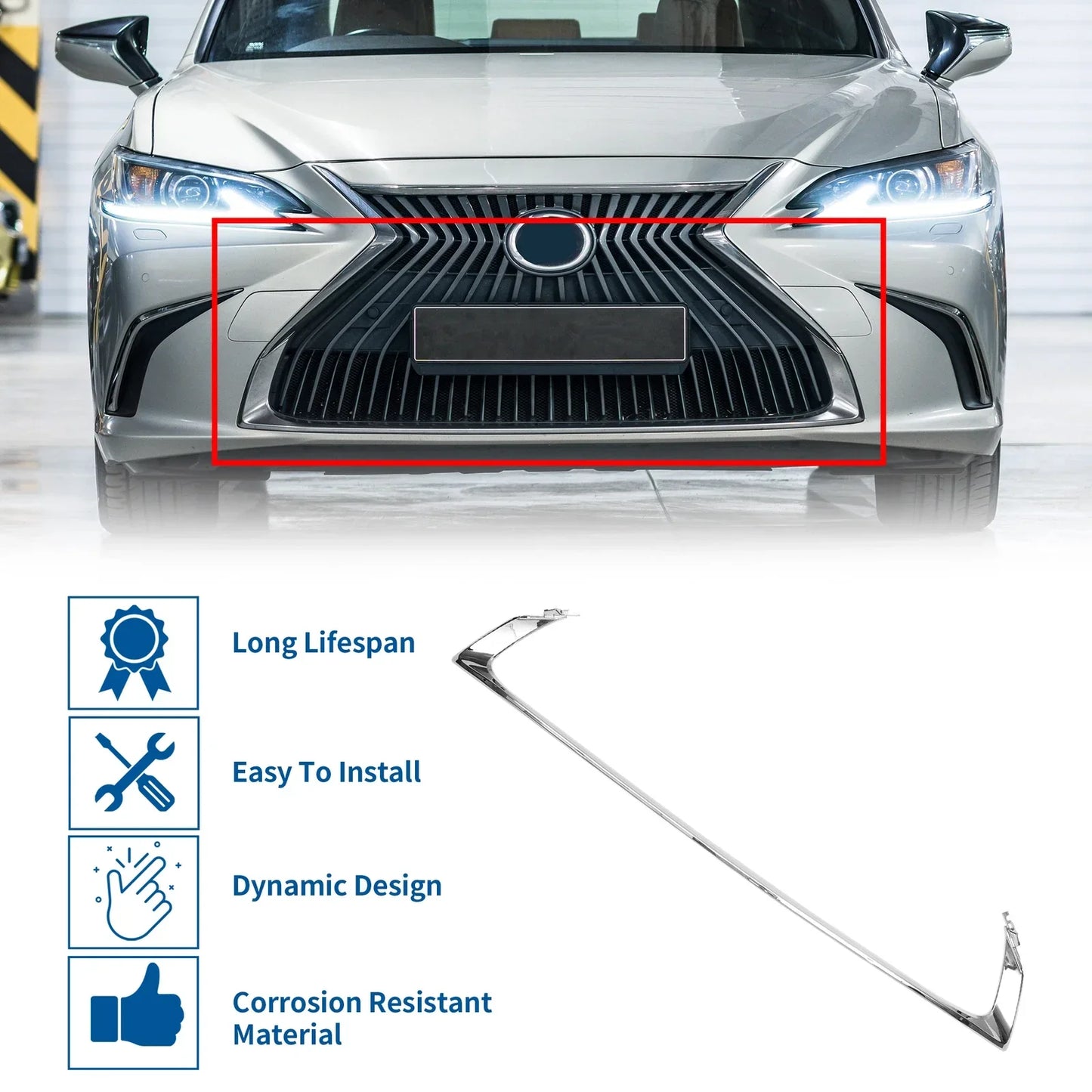 Front Lower Grille Trim for Lexus ES 250 (2022-2023)
