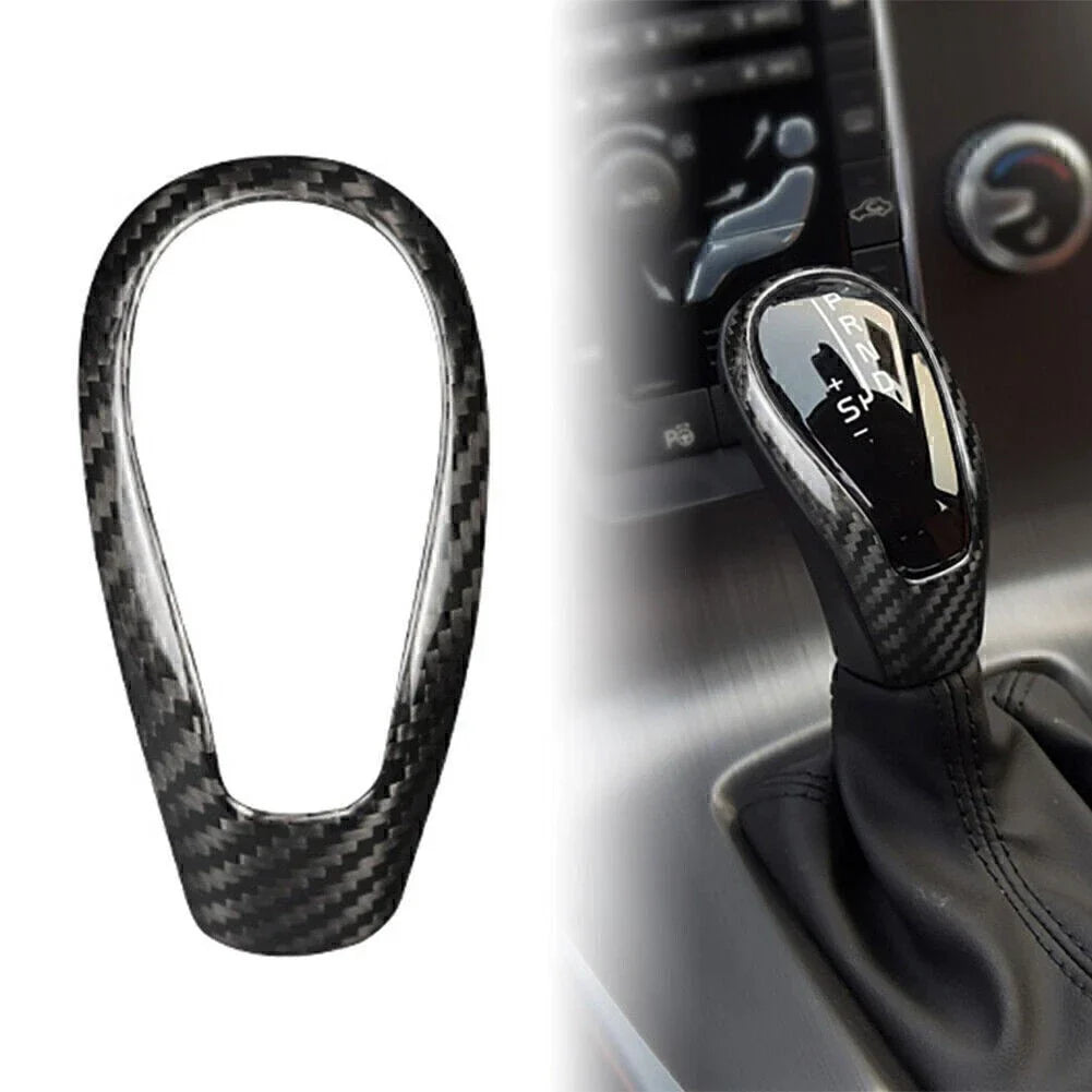 Carbon Fiber Gear Shift Knob Cover for Volvo S60 V60 XC60 V40 (2011-2023)