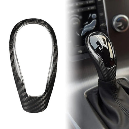 Carbon Fiber Gear Shift Knob Cover for Volvo S60 V60 XC60 V40 (2011-2023)