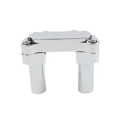 3.5" Chrome Handlebar Riser & Top Clamp for Harley Dyna, Road Glide (2006-2023)