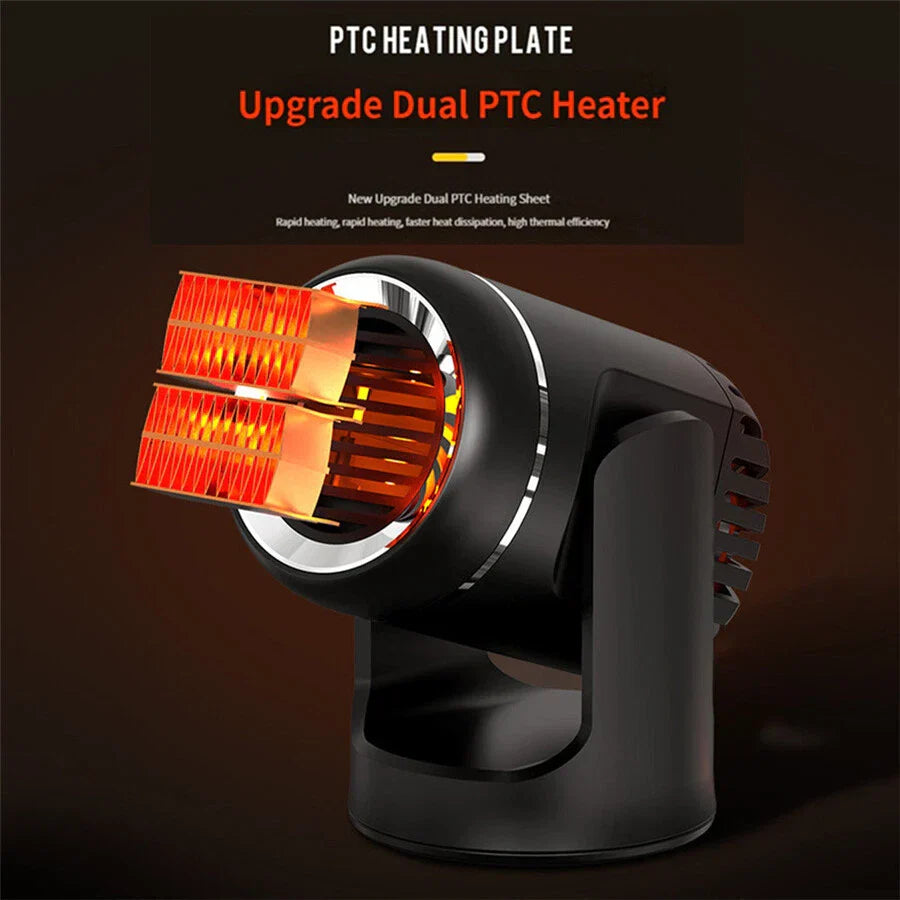 24V Electric Car Heater Portable Fan 360������ Defroster for Truck