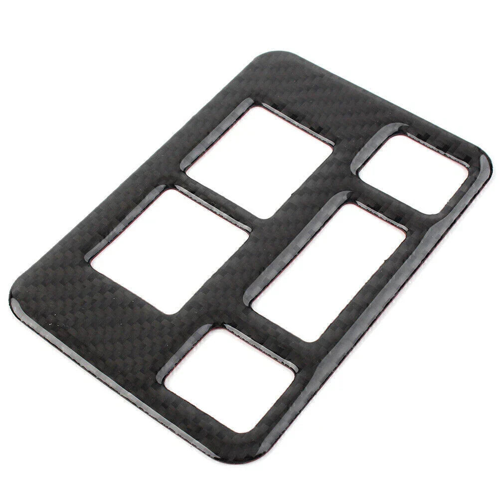 Carbon Fiber Headlight Button Frame Cover Trim for Subaru Forester (2013-2018)