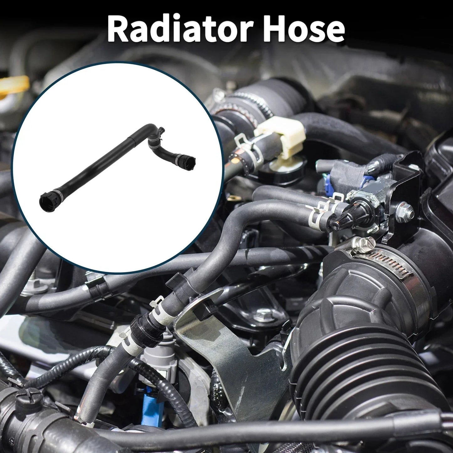 Radiator Hose for Porsche Macan 2.0L Rubber Water Pipe (2017-2024)