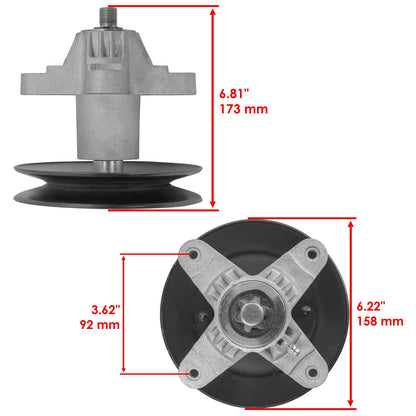 Deck Spindle Assembly with Pulley for MTD RZT-50 17AF2 Zero-Turn (2016–2016)