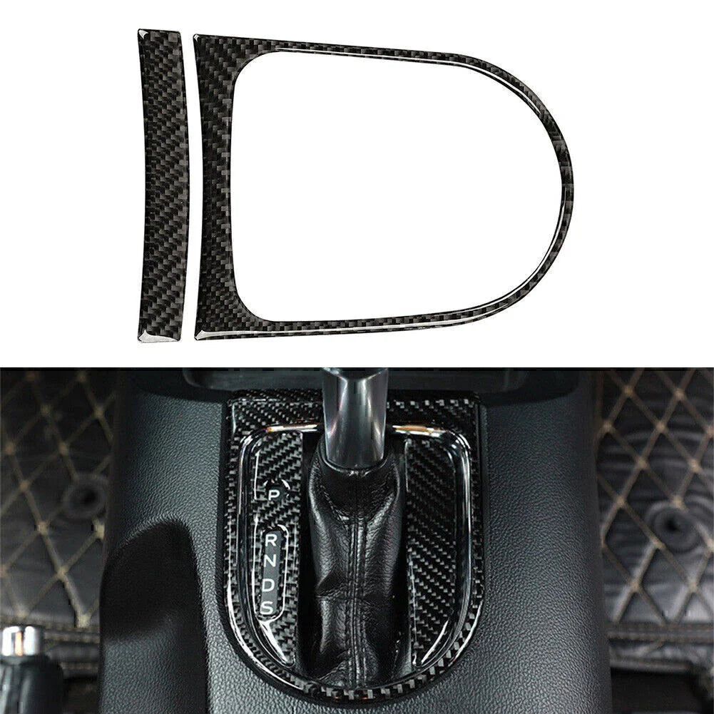 Carbon Fiber Interior Gear Shift Panel Cover for Ford Mustang (2015-2019)