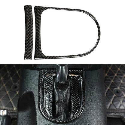 Carbon Fiber Interior Gear Shift Panel Cover for Ford Mustang (2015-2019)