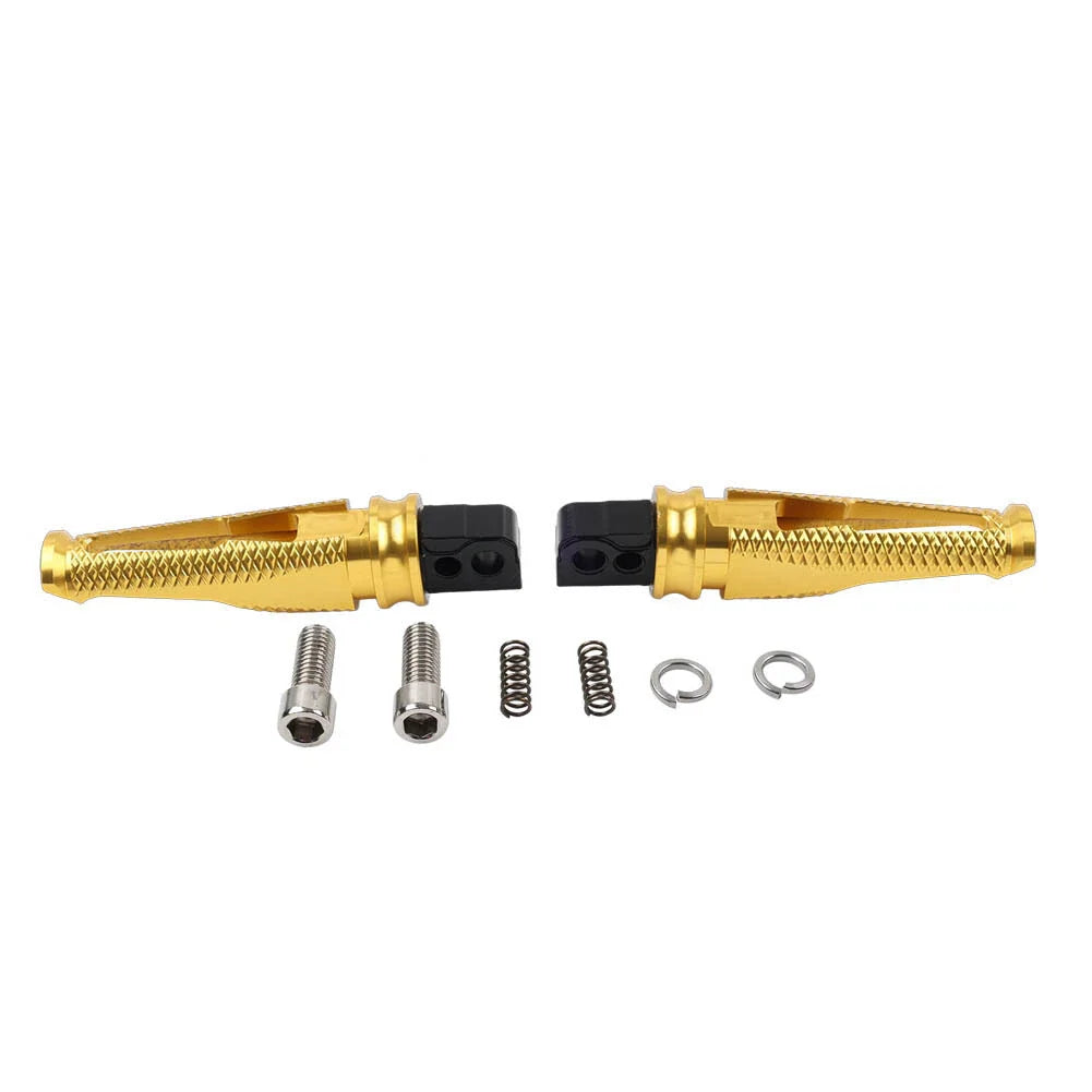 Gold Rear Foot Pegs  Passenger Footrests for Suzuki GSXR600/750/1000