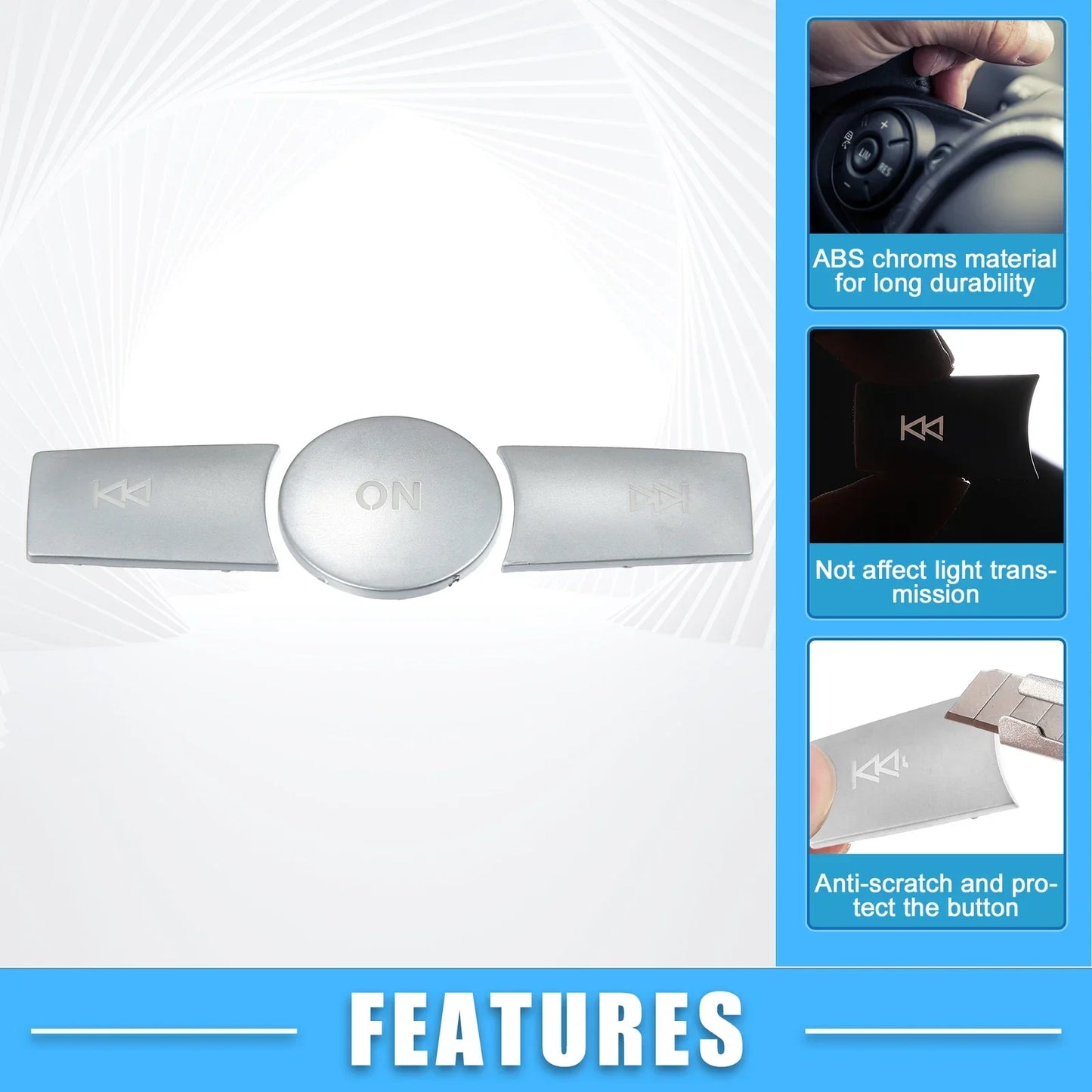 Radio Button Cover Sticker for Mercedes-Benz C Class (2015-2023)