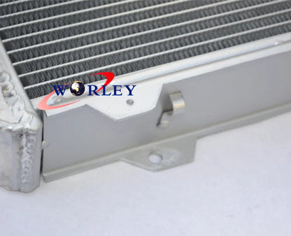 3 x 56mm Aluminum Radiator + Fan for Nissan Datsun Stanza 510 610 710 720
