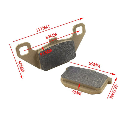 Brake Pads for KAWASAKI GPz 900 R, ZG1000, VN1500, GENERIC Vertigo 125